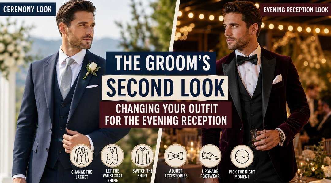 The Groom’s Second Look: Changing Your Outfit for the Evening Reception